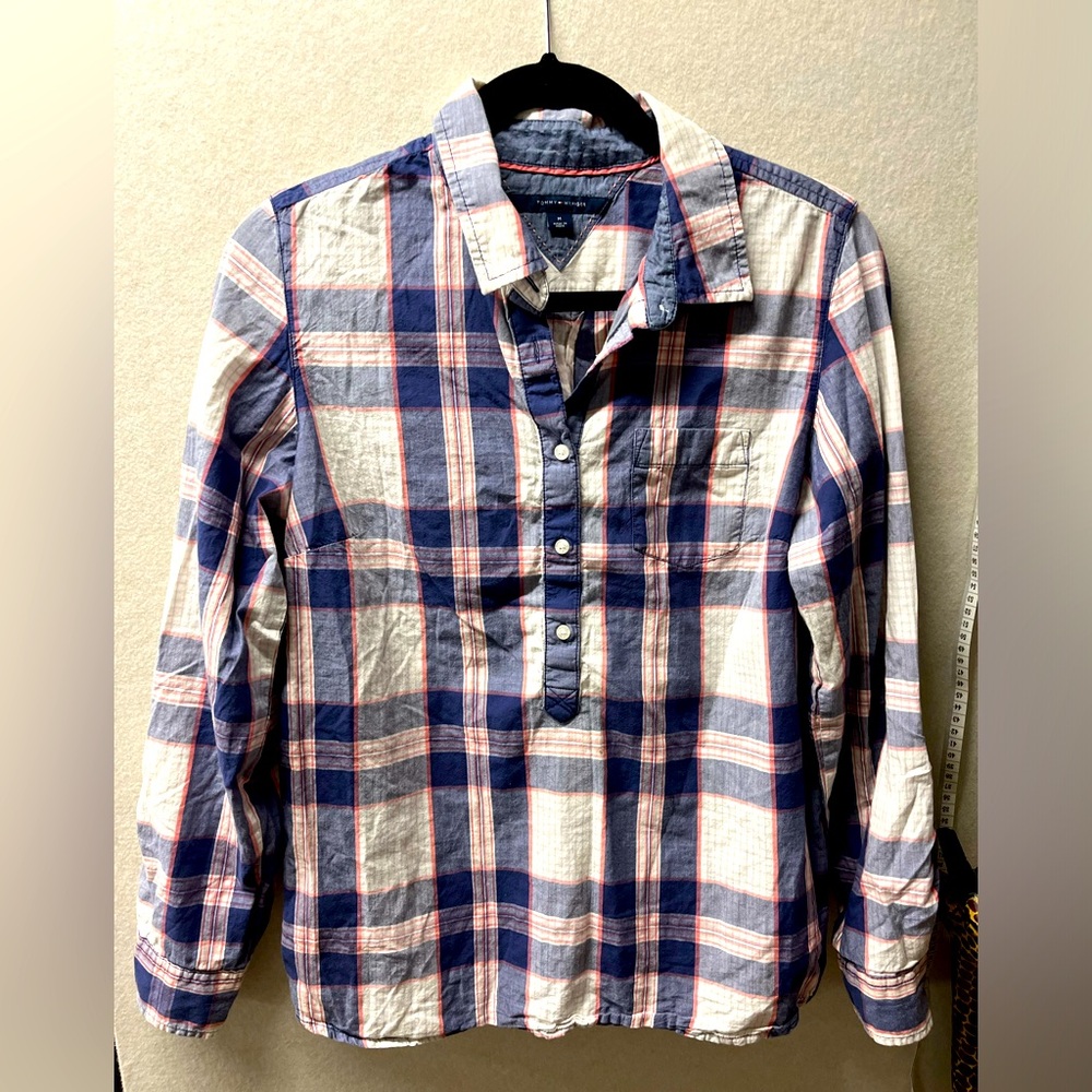 Tommy Hilfiger Half button down shirt